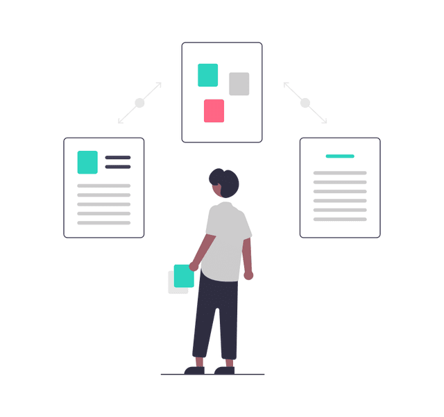 An image of a man contemplating their choices