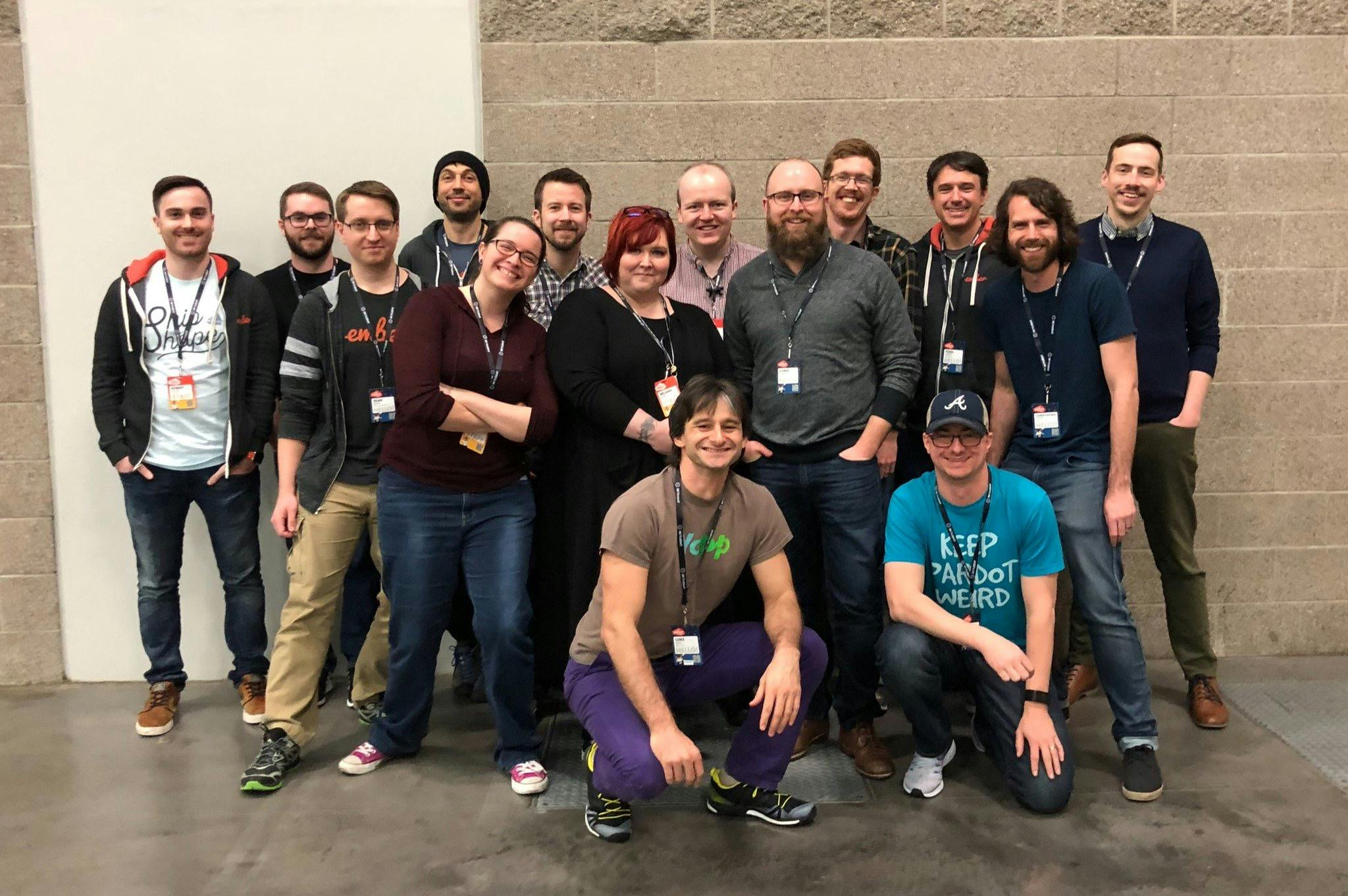 Image displaying folks I sat with at Ember Conf 2018